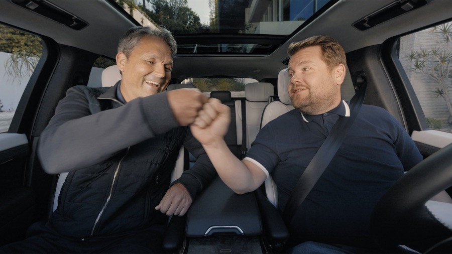 Range Rover Sport James Corden — film still 3